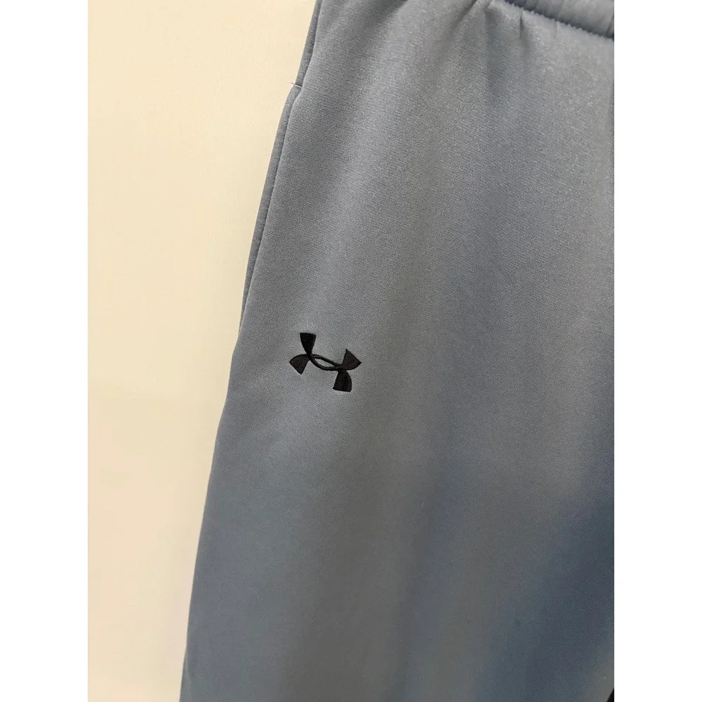 Sporty Gorpcore Sweatpants Fleece Joggers Under Armour Men LG Bluish Gray